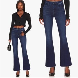 MOTHER Women's Boot Cut Jeans - Dark Blue